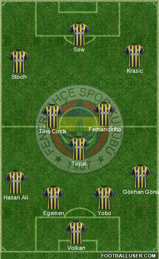 Fenerbahçe SK Formation 2012