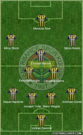 Fenerbahçe SK Formation 2012