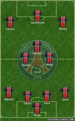 Paris Saint-Germain Formation 2012