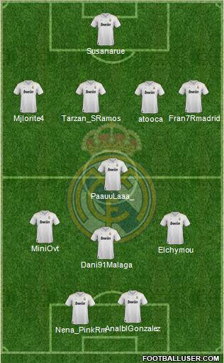 Real Madrid C.F. Formation 2012