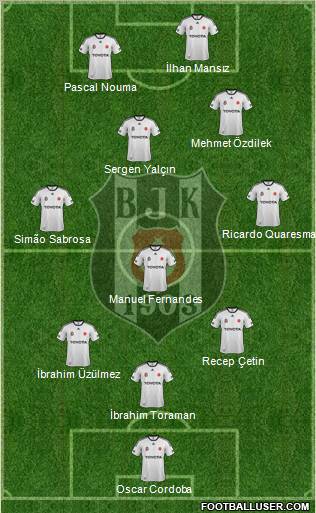Besiktas JK Formation 2012