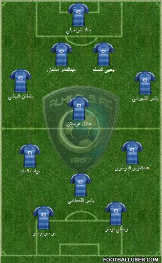 Al-Hilal (KSA) Formation 2012