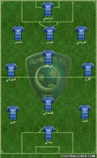 Al-Hilal (KSA) Formation 2012