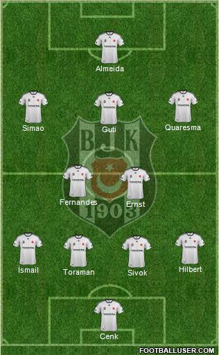 Besiktas JK Formation 2012