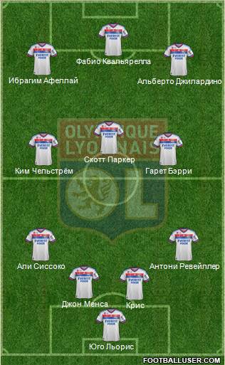 Olympique Lyonnais Formation 2012