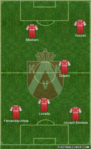 KV Kortrijk Voetbalt Formation 2012