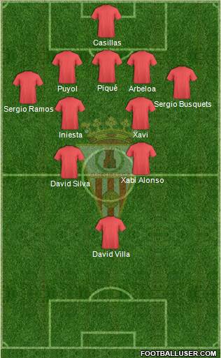 Algeciras C.F. football formation