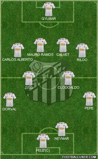 Santos FC Formation 2012