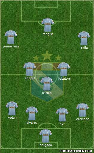 C Sporting Cristal S.A. football formation