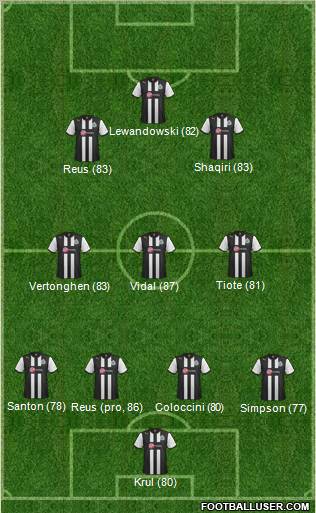 Newcastle United Formation 2012