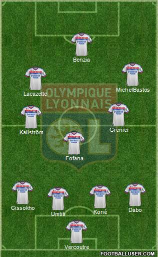 Olympique Lyonnais Formation 2012