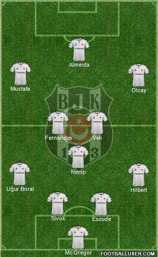 Besiktas JK Formation 2012