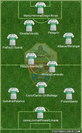 Elche C.F., S.A.D. Formation 2012