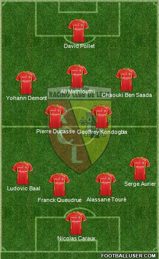 Racing Club de Lens Formation 2012