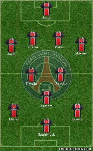 Paris Saint-Germain Formation 2012