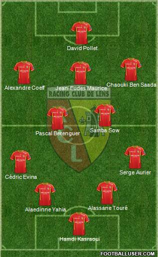 Racing Club de Lens Formation 2012