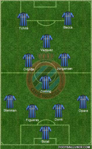 Club Brugge KV Formation 2012