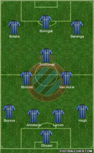 Club Brugge KV Formation 2012
