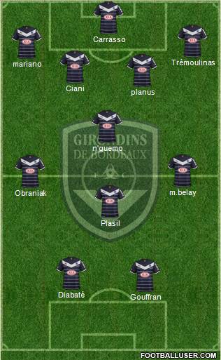 FC Girondins de Bordeaux Formation 2012