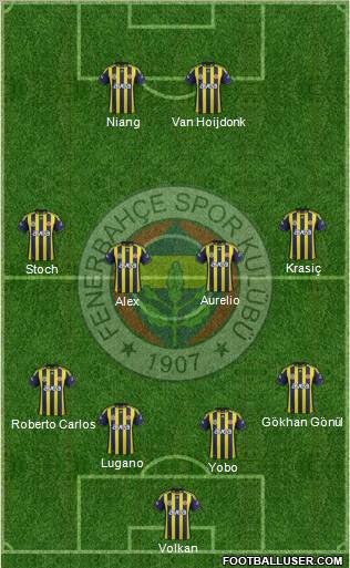 Fenerbahçe SK Formation 2012