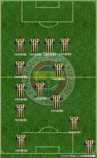 Fenerbahçe SK Formation 2012
