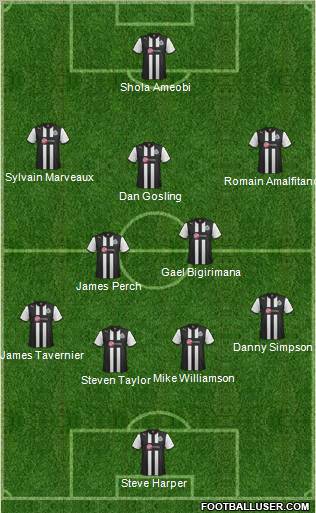 Newcastle United Formation 2012