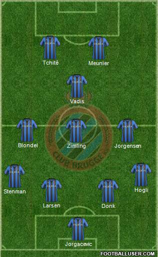 Club Brugge KV Formation 2012