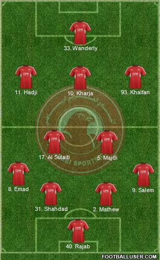 Al-Arabi Sports Club (QAT) Formation 2012