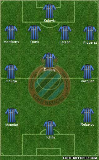 Club Brugge KV Formation 2012