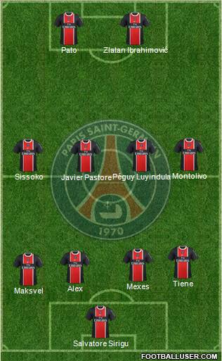 Paris Saint-Germain Formation 2012