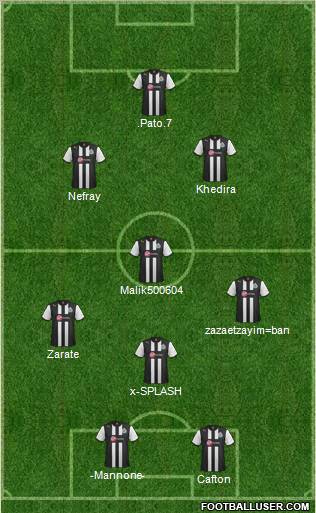 Newcastle United Formation 2012