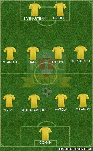 FC Vaslui Formation 2012