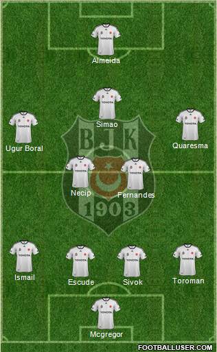 Besiktas JK Formation 2012