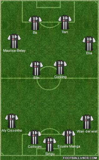 Newcastle United Formation 2012