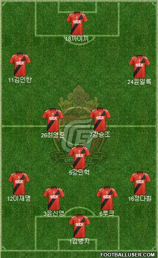 Gyeongnam FC Formation 2012