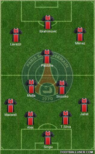 Paris Saint-Germain Formation 2012