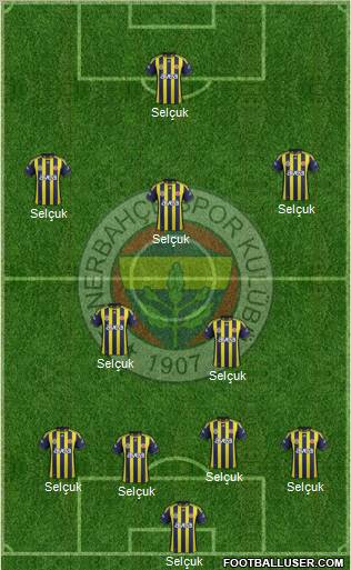 Fenerbahçe SK Formation 2012