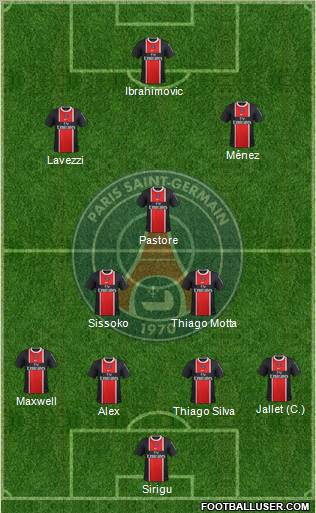 Paris Saint-Germain Formation 2012