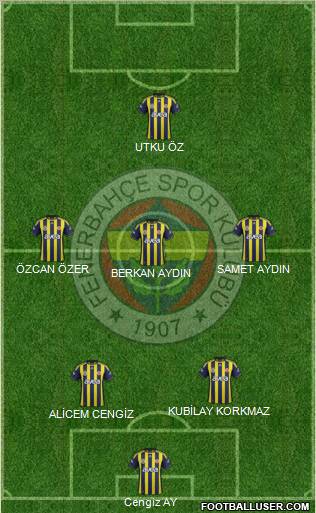Fenerbahçe SK Formation 2012