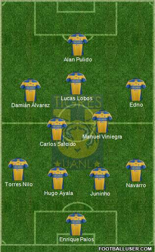 Club Universitario de Nuevo León Formation 2012