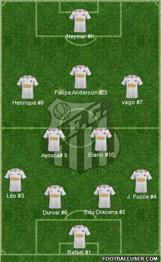 Santos FC Formation 2012