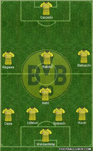 Borussia Dortmund Formation 2012
