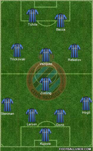 Club Brugge KV Formation 2012