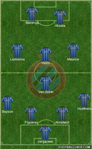 Club Brugge KV Formation 2012