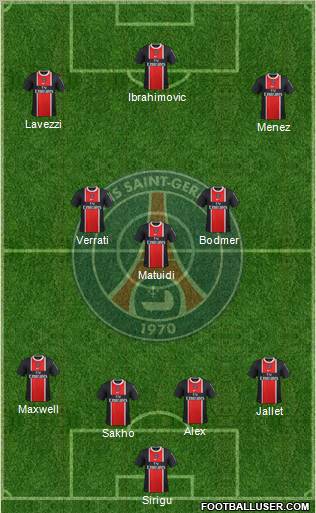 Paris Saint-Germain Formation 2012