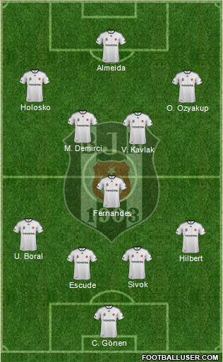 Besiktas JK Formation 2012