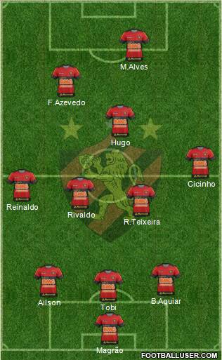 Sport C Recife football formation