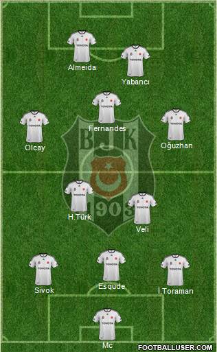 Besiktas JK Formation 2012