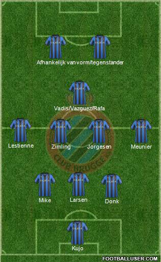 Club Brugge KV Formation 2012