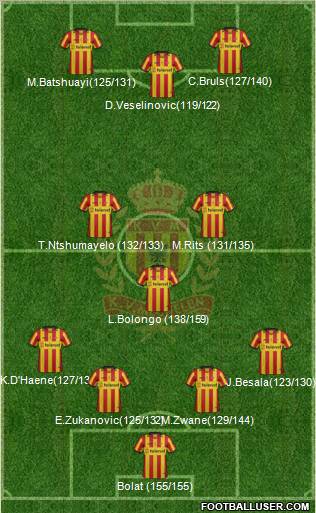 Yellow Red KV Mechelen Formation 2012